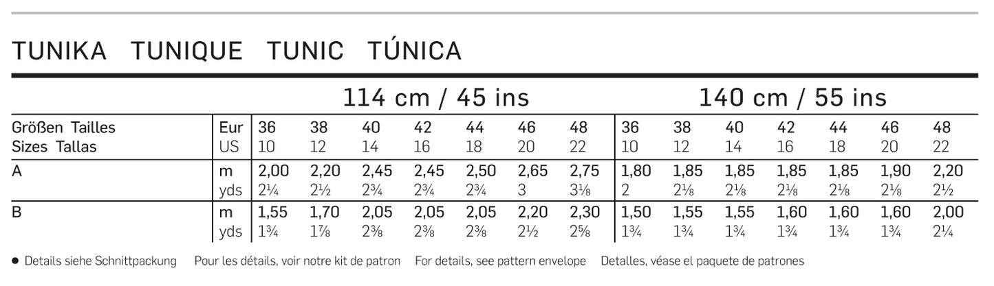 Symønster Burda 6683 - Bluse Topp Tunika - Dame | Bilde 4
