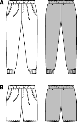 Symønster Burda 6719 - Bukse Shorts - Herre - Casual | Bilde 3