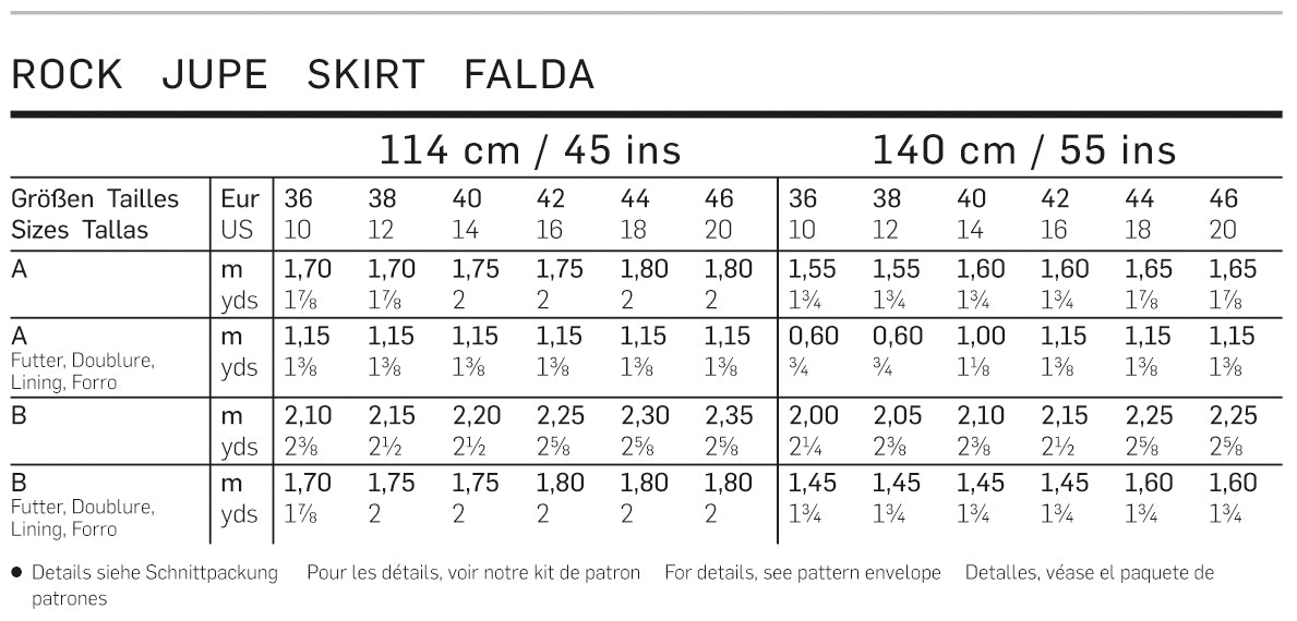 Symønster PDF symønster - Burda 6880 - Skjørt - Dame | Bilde 4