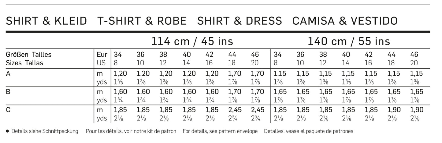 Symønster PDF symønster - Burda 6910 - Kjole Topp Skjorte - Dame | Bilde 5
