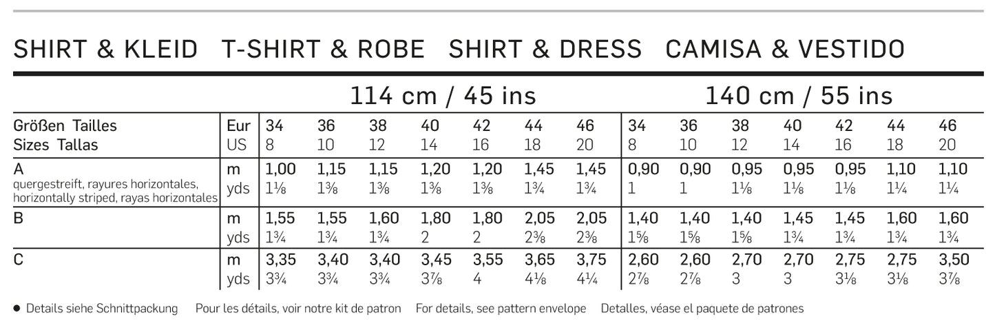 Symønster PDF symønster - Burda 6911 - Kjole Topp Skjorte - Dame | Bilde 5