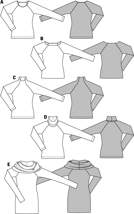 Symønster PDF symønster - Burda 6990 - Topp Skjorte - Dame | Bilde 6