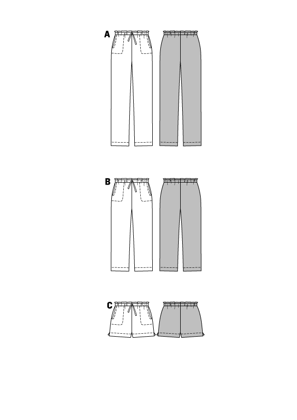 Symønster Burda 7966 - Bukse Shorts - Dame - Casual | Bilde 2