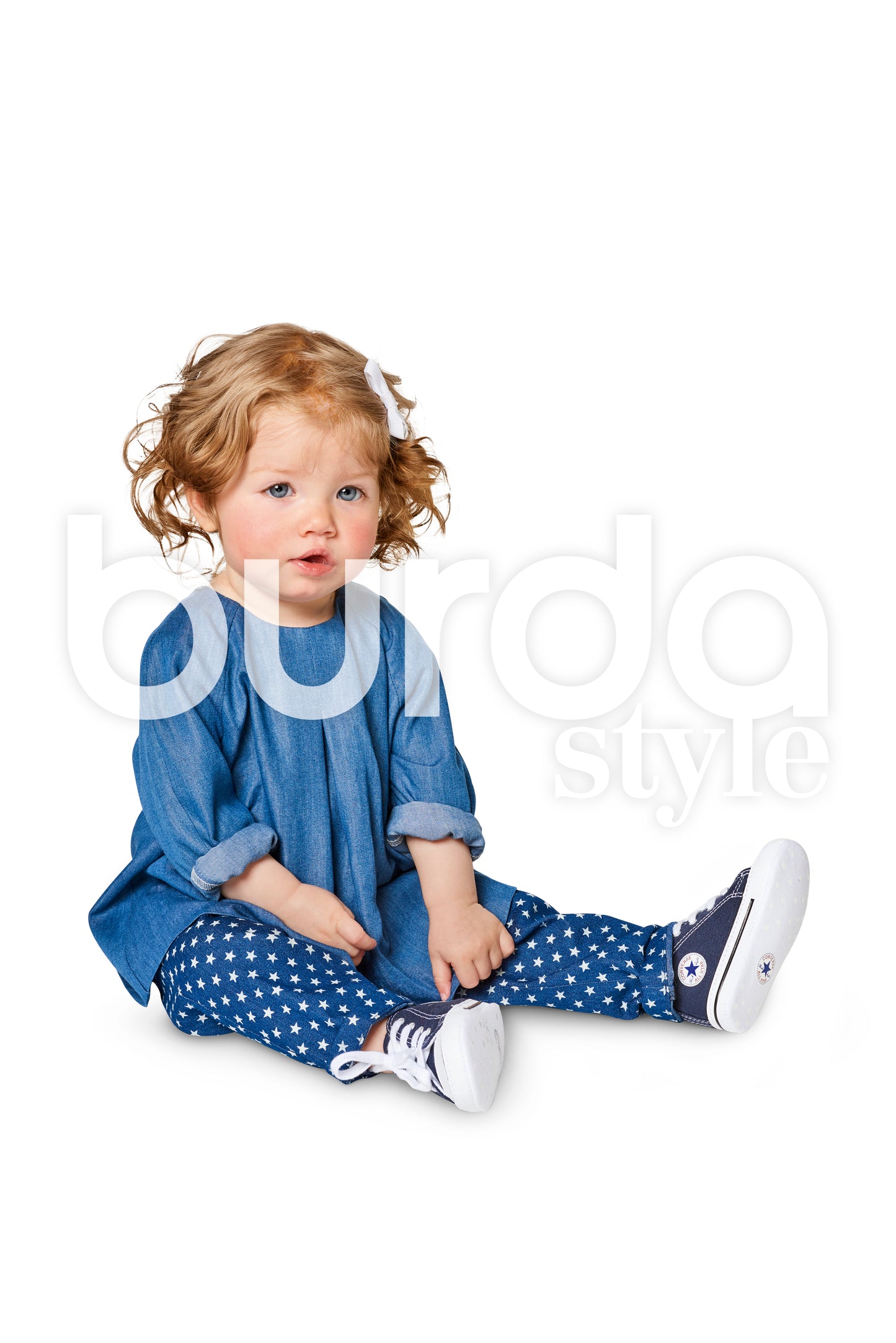 Symønster Burda 9348 - Bluse Bukse Kjole - Baby | Bilde 4