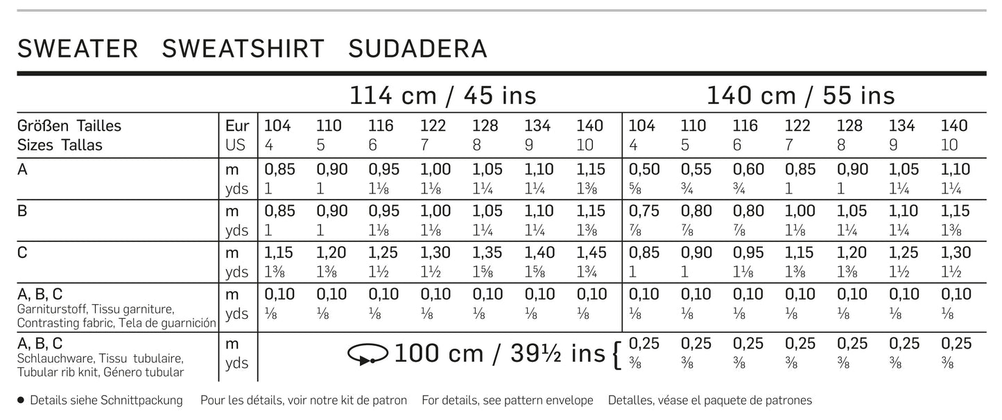 Symønster PDF symønster - Burda 9407 - Genser - Gutt | Bilde 7