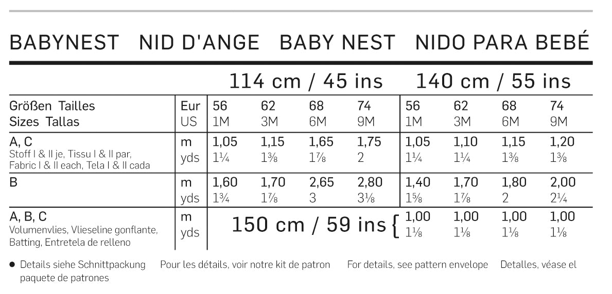 Symønster PDF symønster - Burda 9421 - Baby - Tilbehør Teppe | Bilde 8