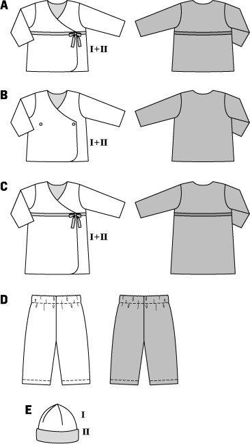 Symønster Burda 9451 - Bukse Skjorte Coordinates Topp - Baby | Bilde 7