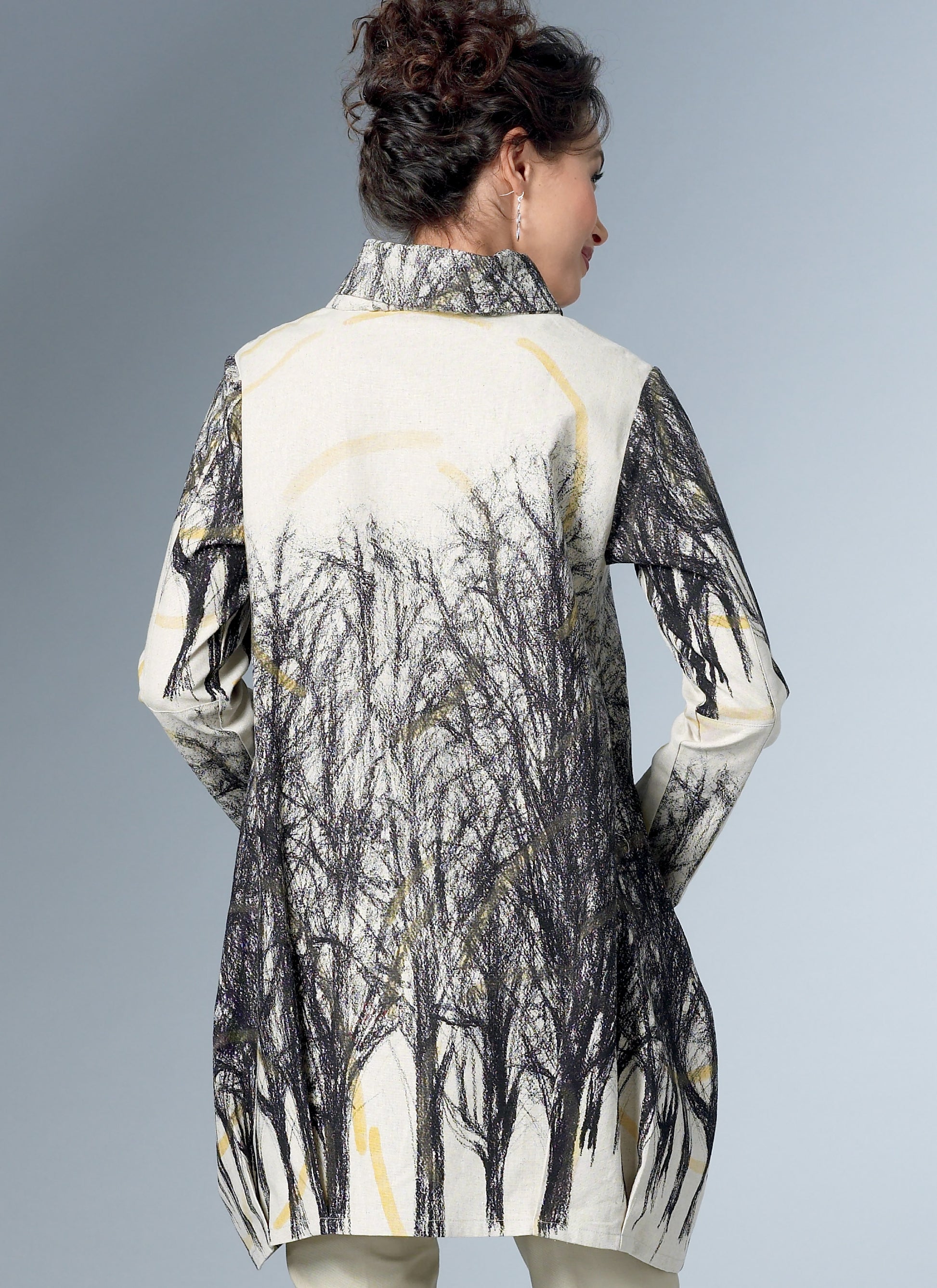 Symønster Butterick 6491 - Skjorte Frakk - Dame | Design: Katherine Tilton | Bilde 5