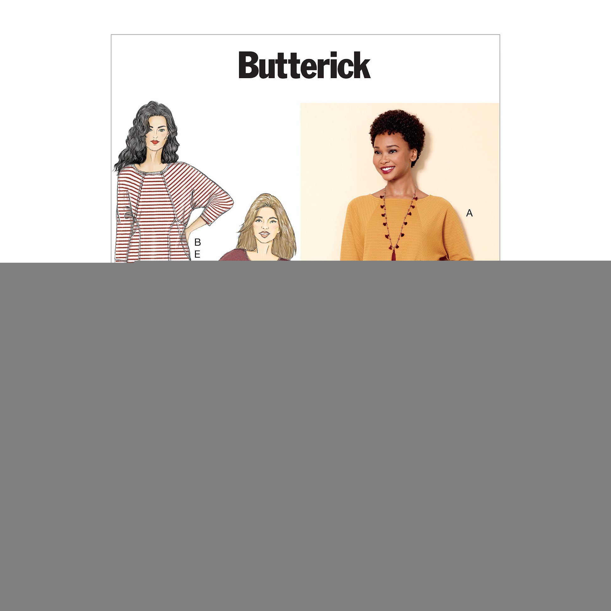 Symønster Butterick 6525 - Kjole Tunika Bukse Skjørt Topp - Dame | Bilde 1