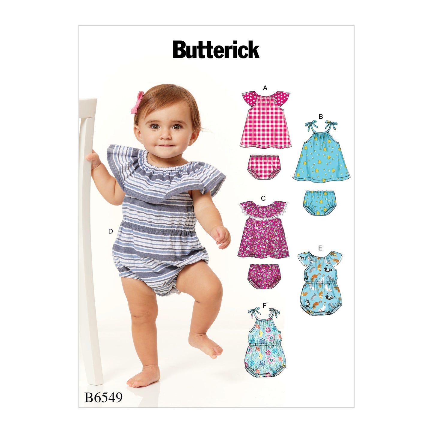 Symønster Butterick 6549 - Bukse Kjole - Baby | Bilde 11