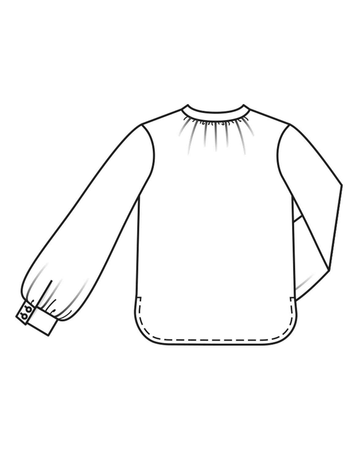 PDF-symønster - Burda 02/2023 #101 - Bluse Skjorte - Dame | Bilde 5