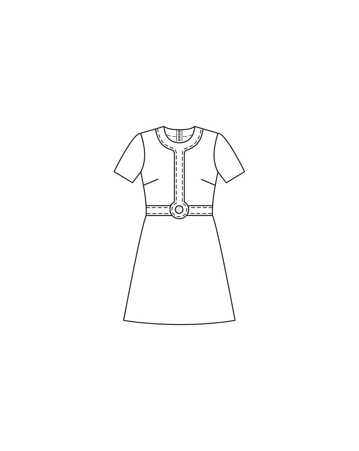 PDF-symønster - Burda 03/24 #125 G - Kjole Vintage - Dame | Bilde 3