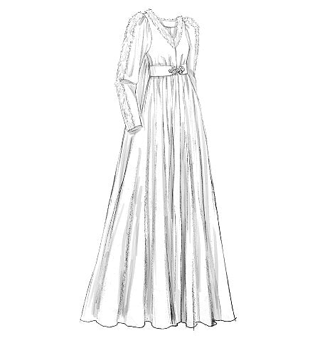 Symønster McCall´s 2020 - Kjole Historisk kostyme - Dame - Hatt | Bilde 6