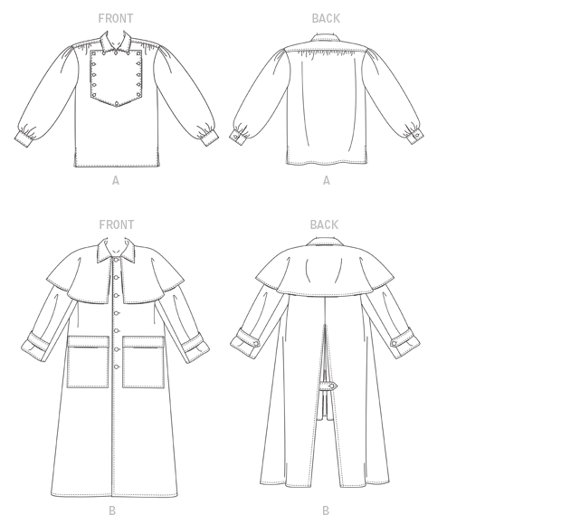 Symønster McCall´s 2037 - Frakk Skjorte Genser - Herre | Bilde 5