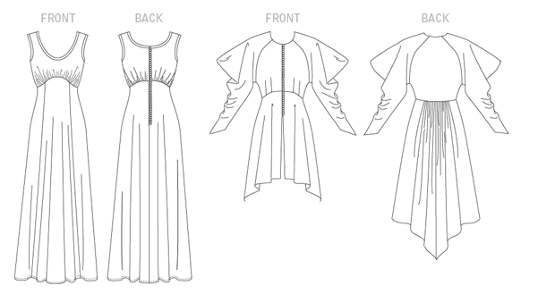 Symønster McCall´s 2046 - Kjole Frakk Historisk kostyme - Dame | Bilde 4