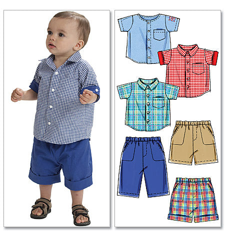 Symønster McCall´s 6016 - Shorts Skjorte - Baby | Bilde 2