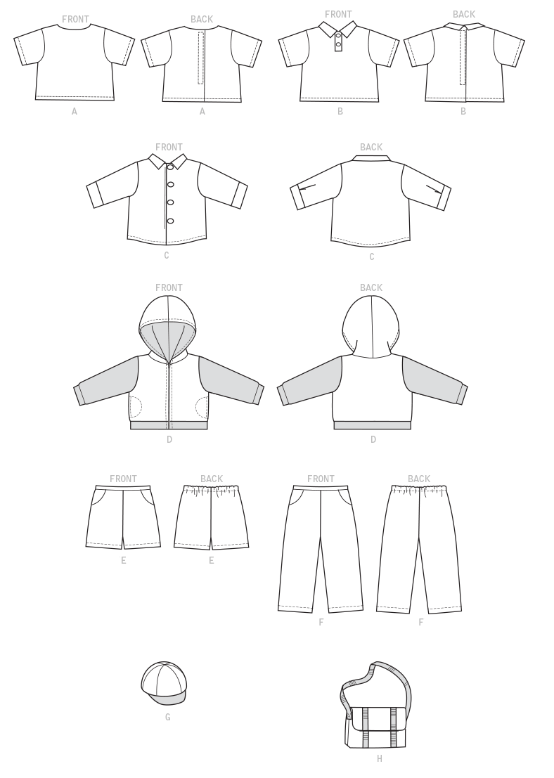 Symønster McCall´s 7734 - Skjorte - Dukkeklær | Bilde 5