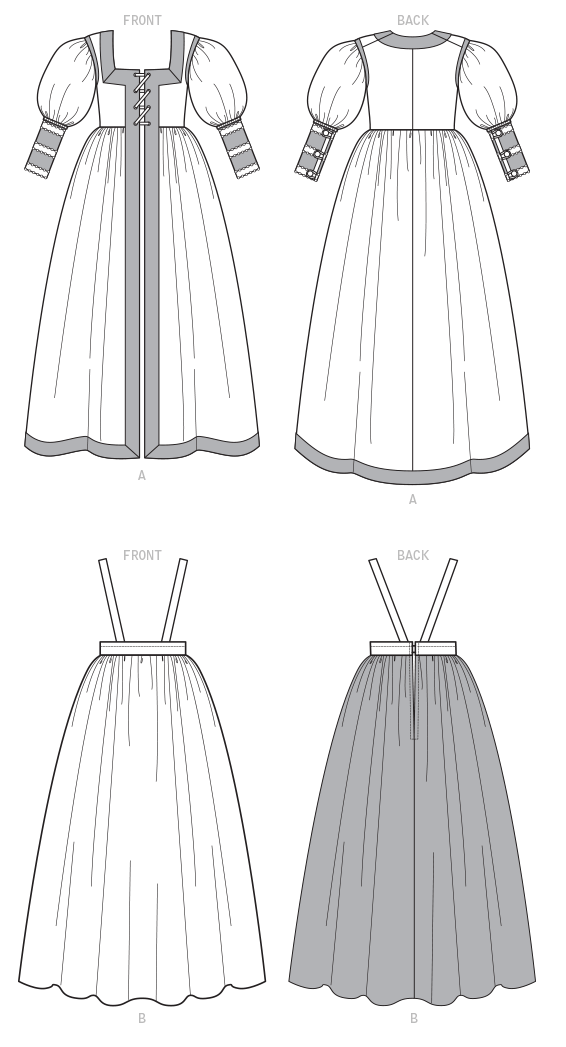 Symønster McCall´s 7763 - Skjørt Historisk kostyme - Dame | Design: Angela Clayton | Bilde 6