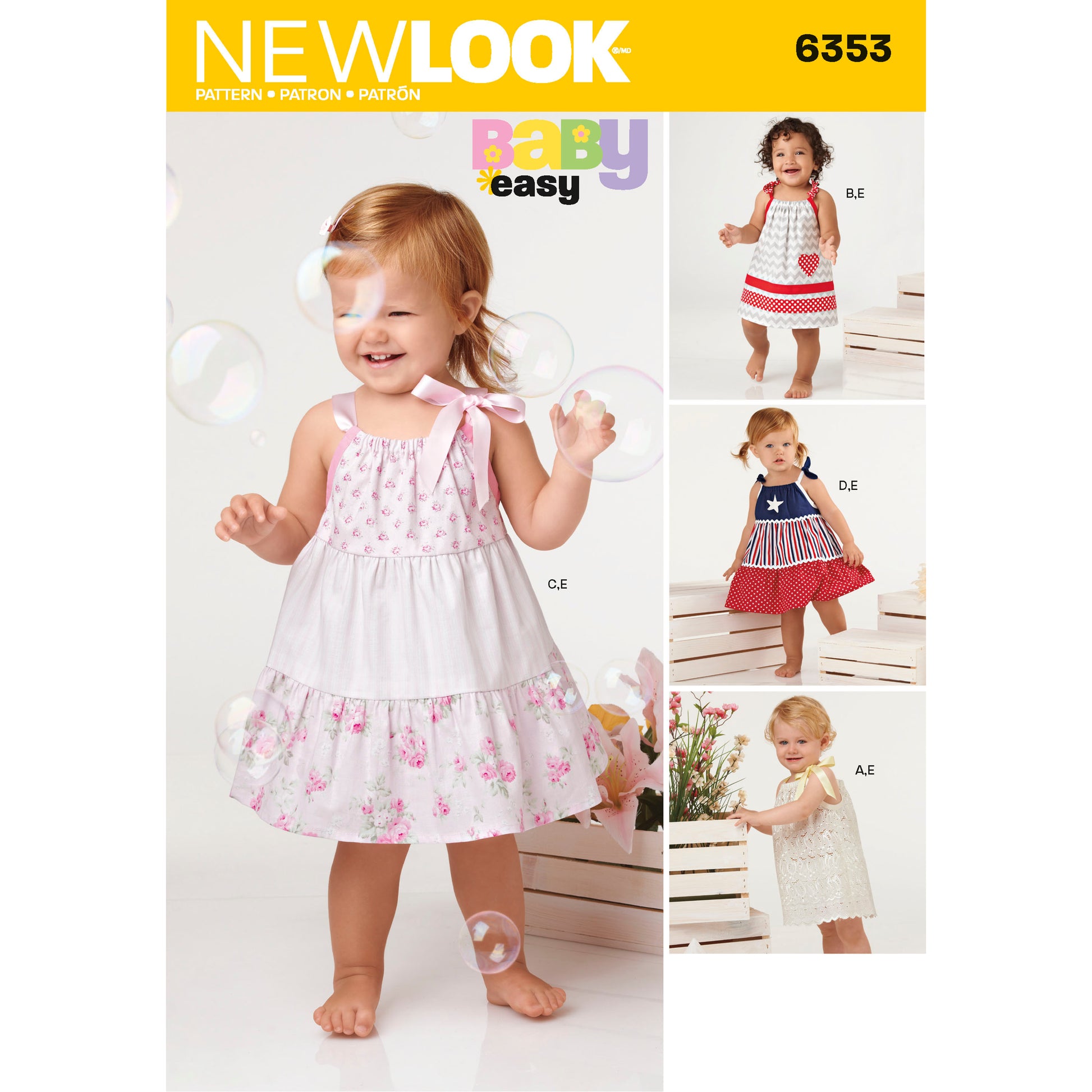 Symønster New Look 6353 - Kjole - Baby | Bilde 13
