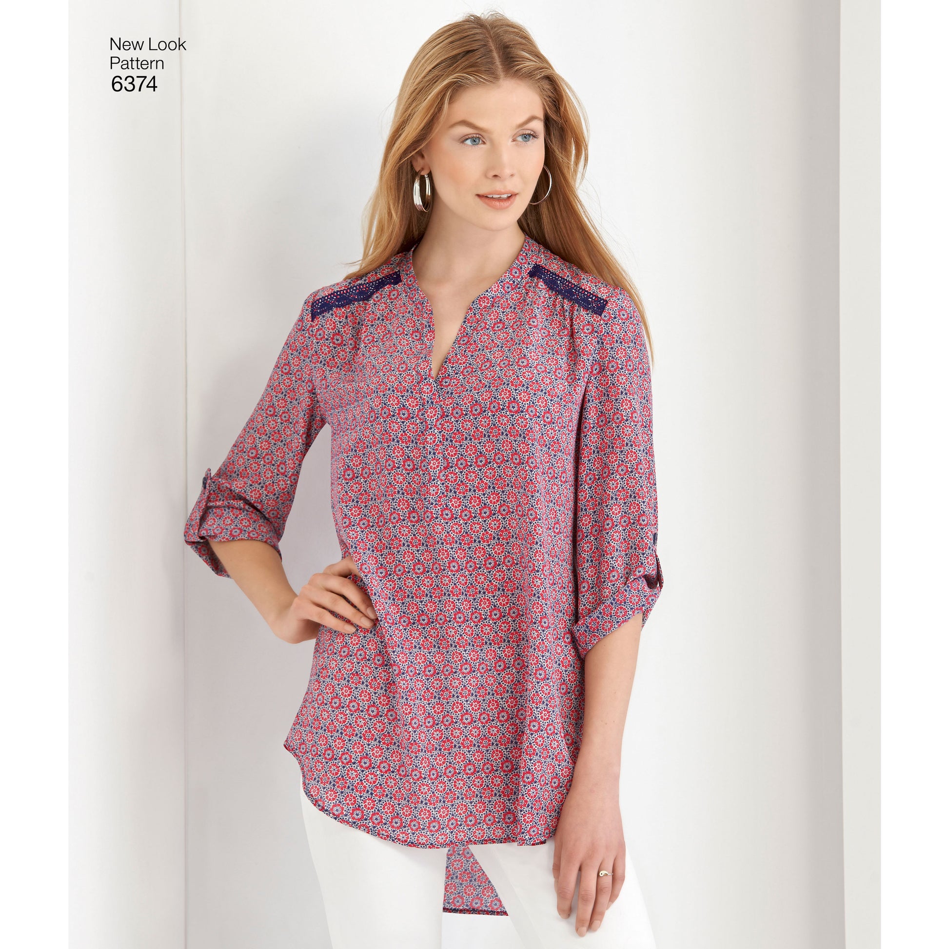 Symønster New Look 6374 - Topp Skjorte - Dame | Bilde 2