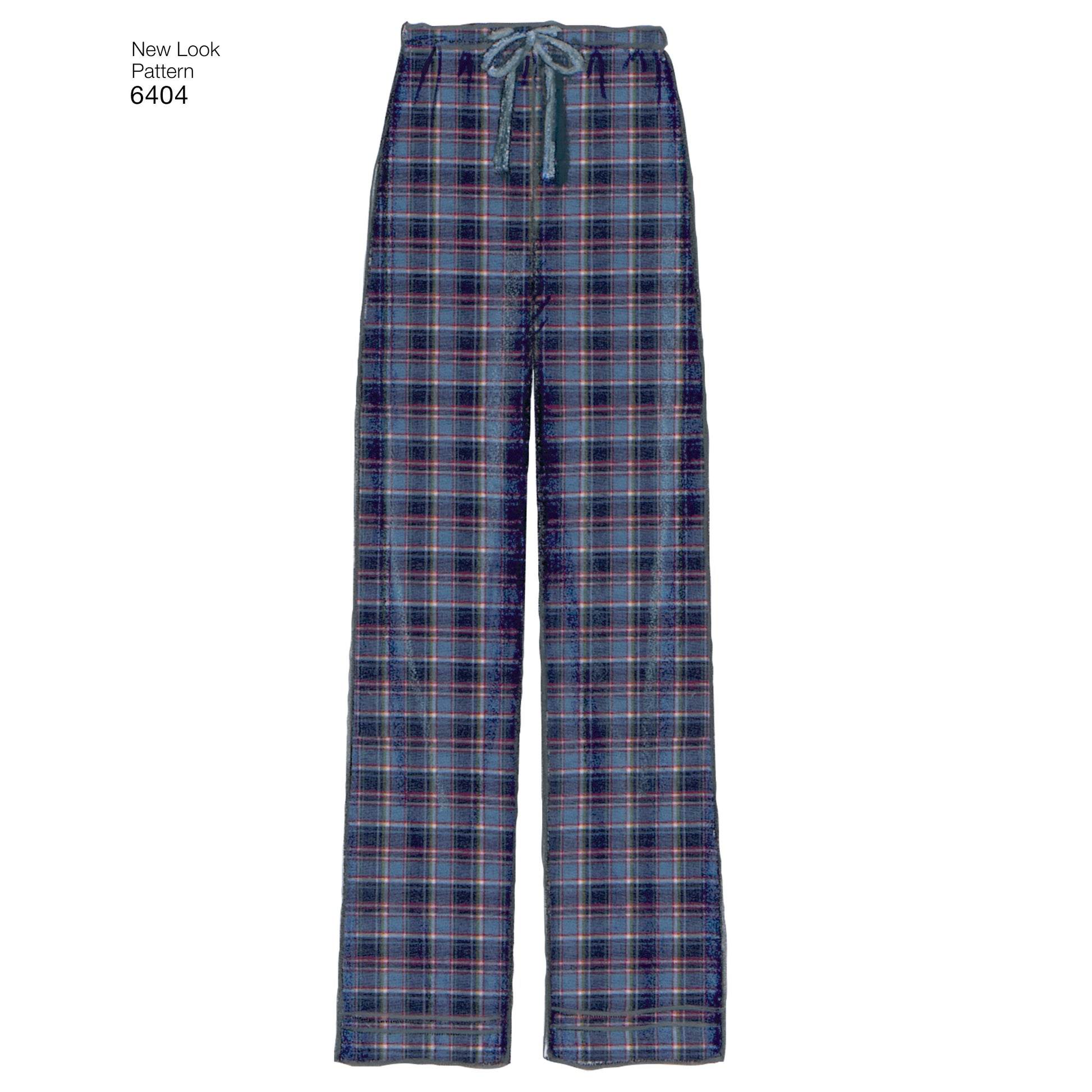 Symønster New Look 6404 - Topp Bukse Skjorte Pysjamas - Dame Herre | Bilde 6