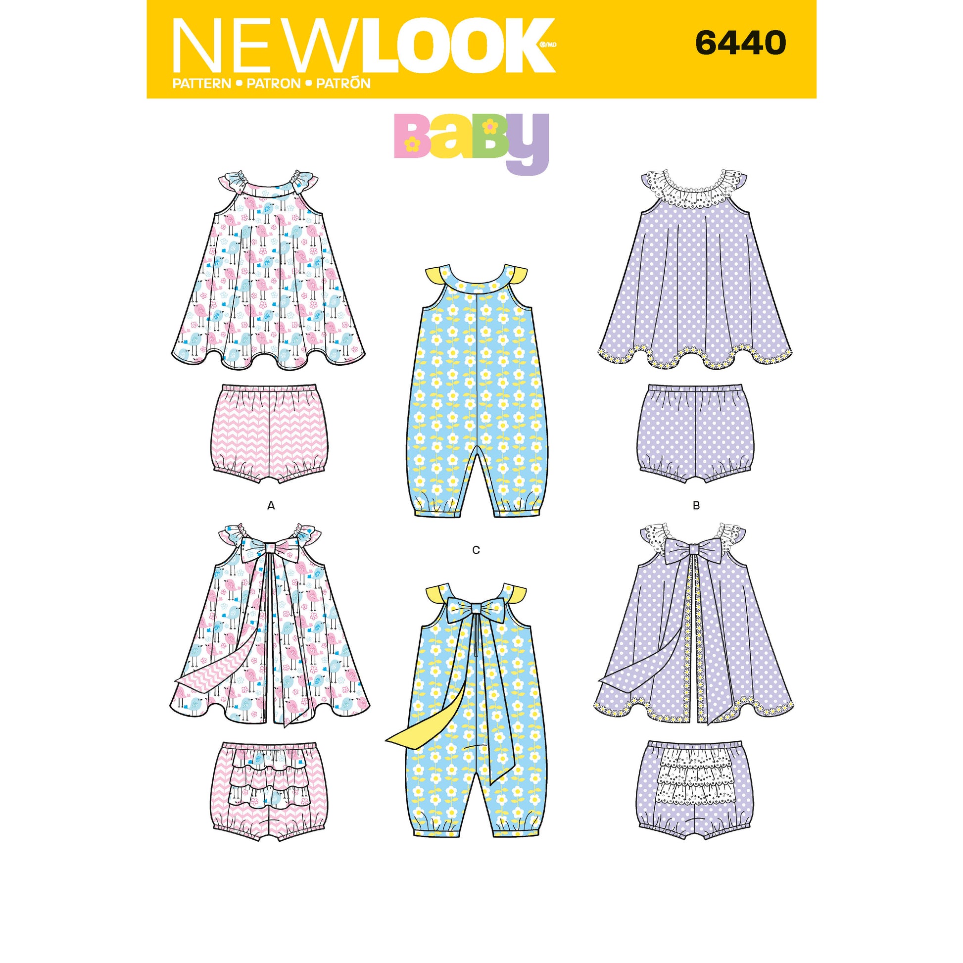 Symønster New Look 6440 - Kjole - Baby | Bilde 6