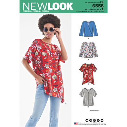 Symønster New Look 6555 - Bluse Skjorte - Dame | Bilde 4
