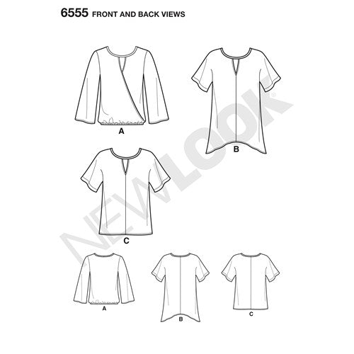 Symønster New Look 6555 - Bluse Skjorte - Dame | Bilde 6