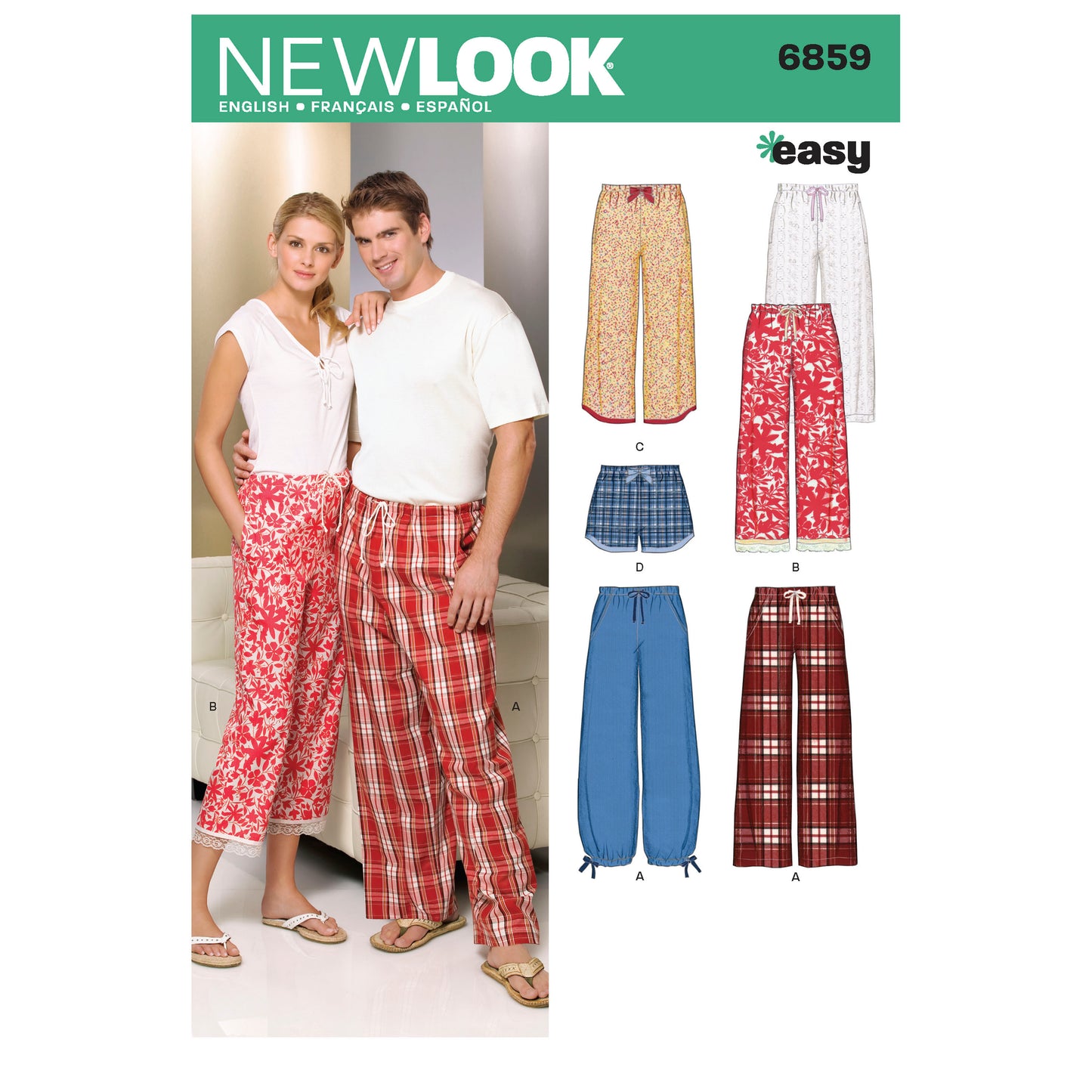 Symønster New Look 6859 - Bukse Shorts - Dame | Bilde 5