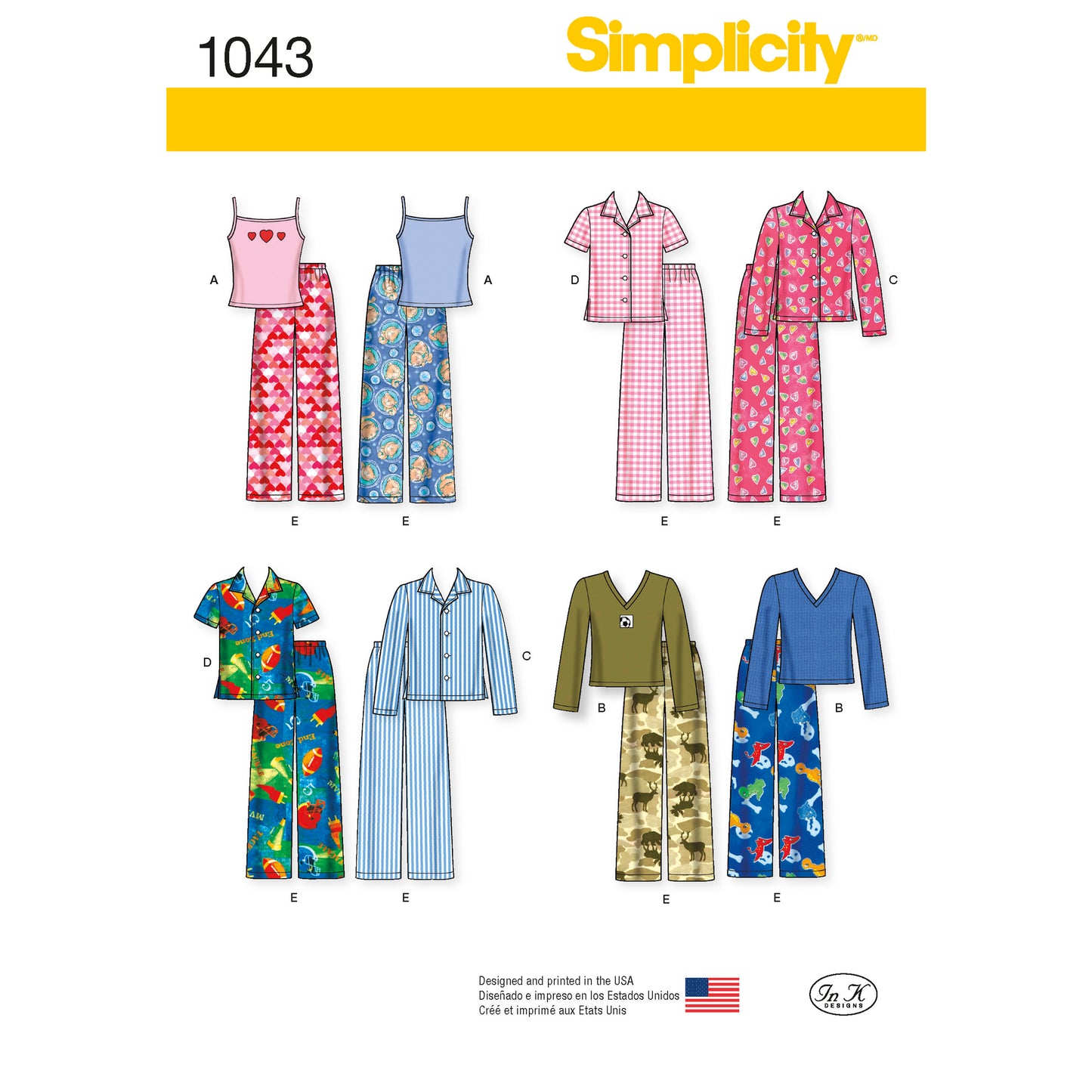 Symønster Simplicity 1043 - Topp Bukse Skjorte - Jente Gutt | Bilde 5