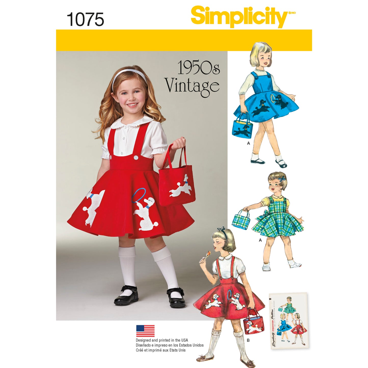 Symønster Simplicity 1075 - Skjørt Vintage - Dame | Bilde 3