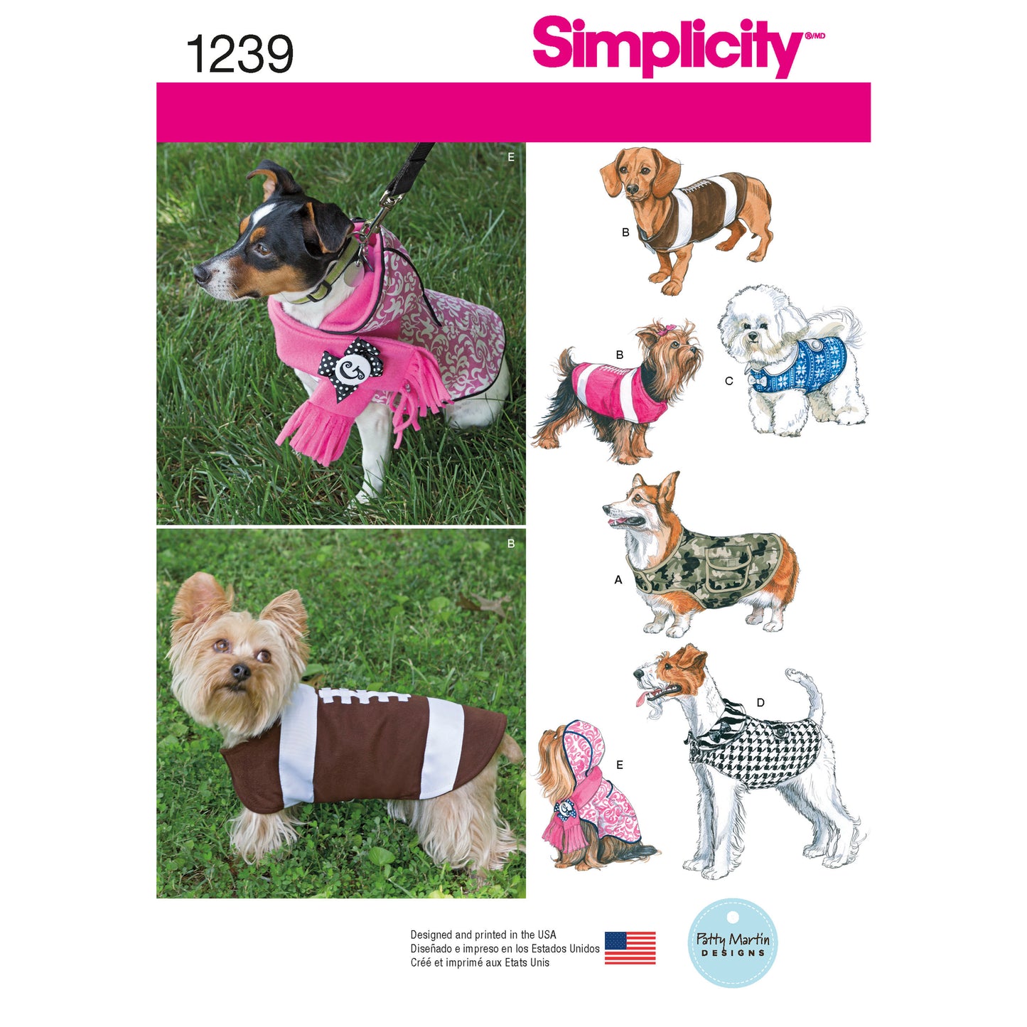 Symønster Simplicity 1239 - Frakk - Hund | Bilde 9