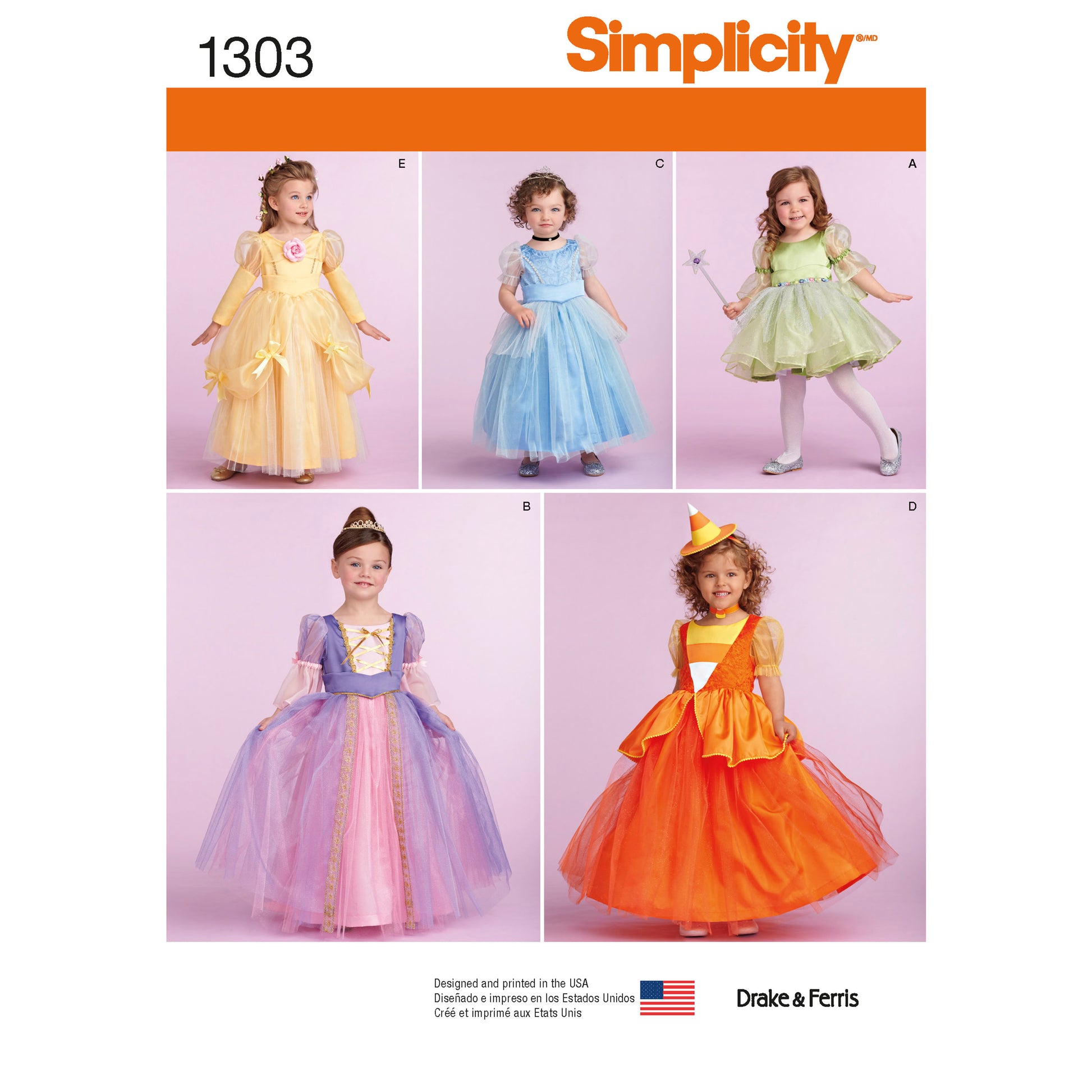 Symønster Simplicity 1303 - Kostyme - Baby - Karneval | Bilde 8