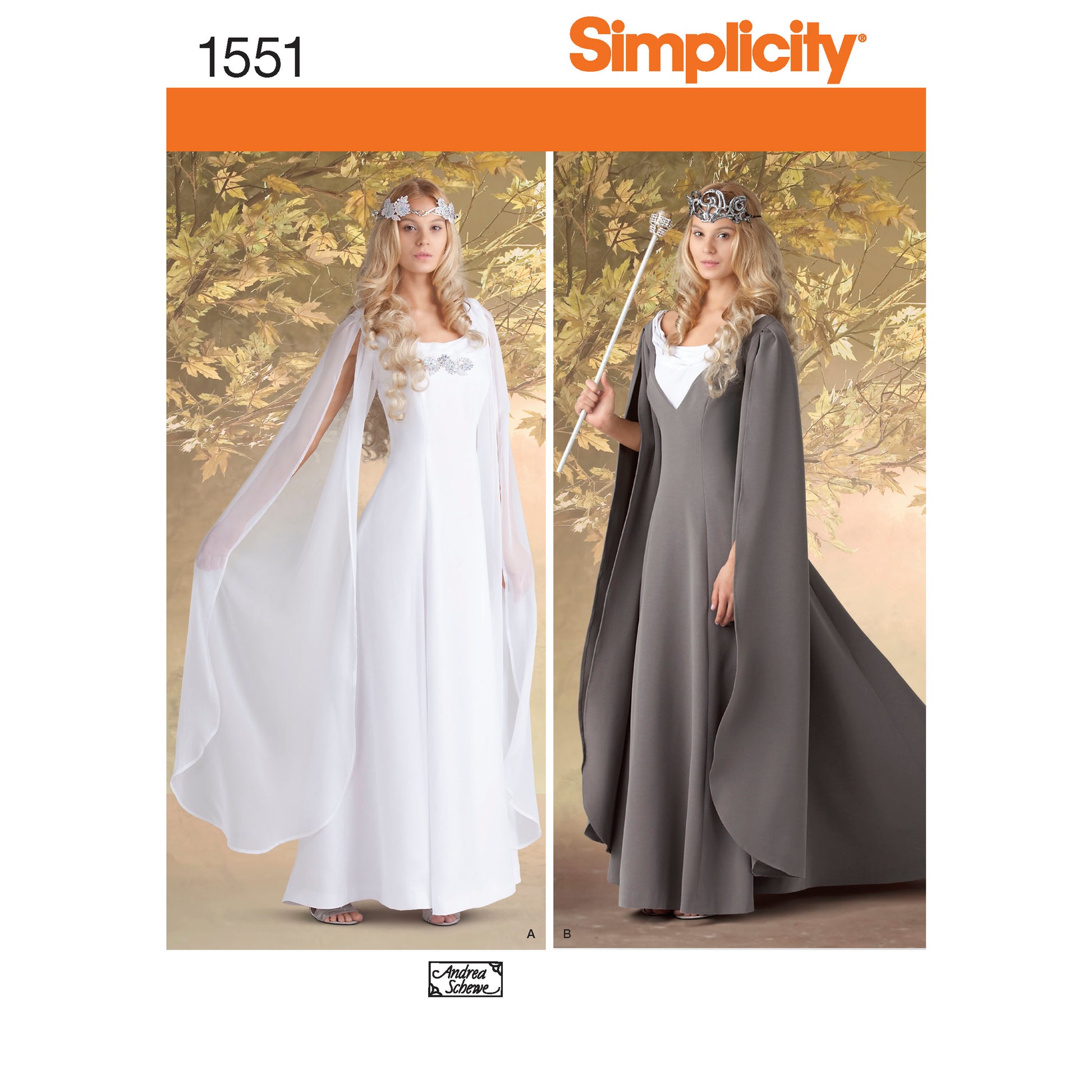 Symønster Simplicity 1551 - Kostyme - Dame - Karneval | Bilde 6
