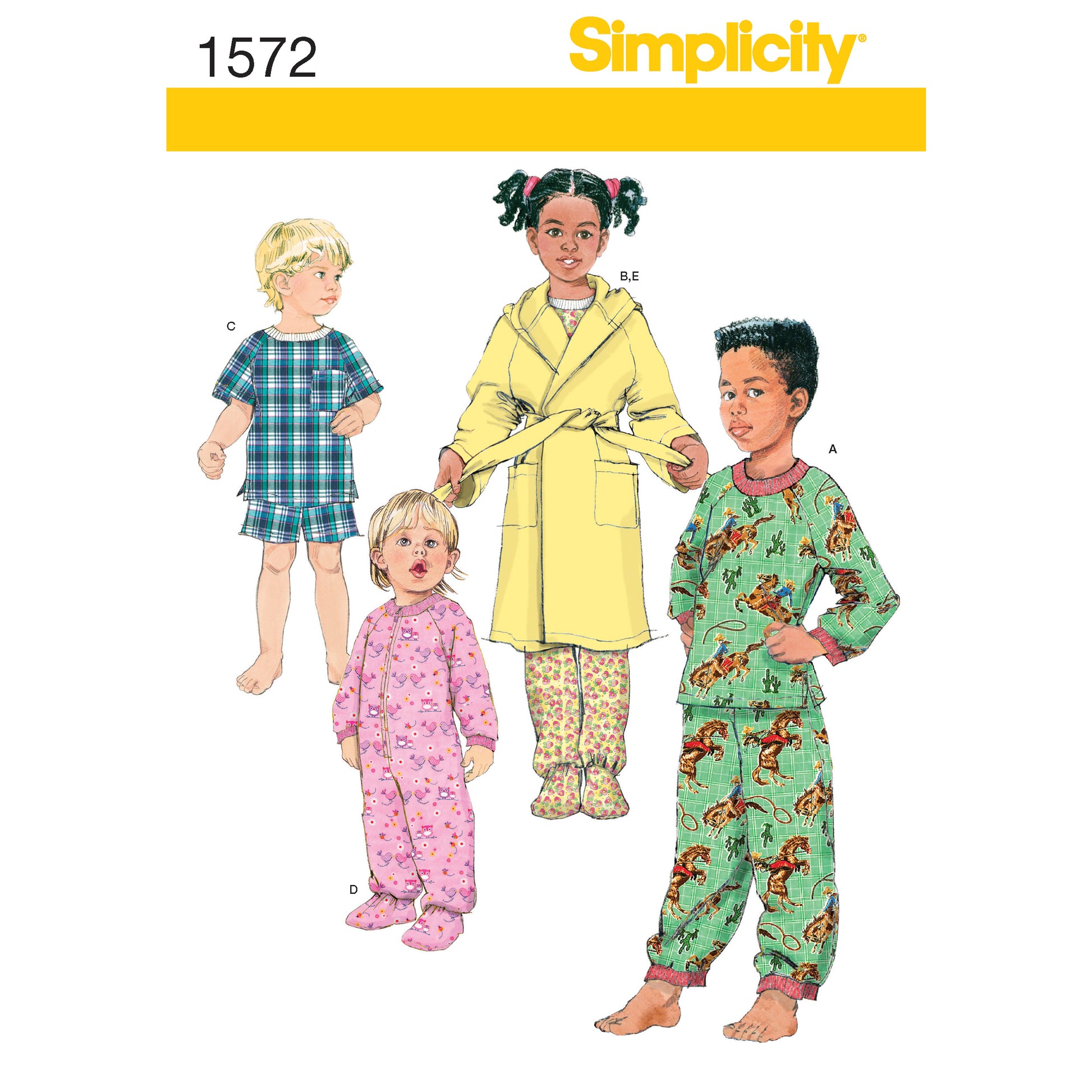 Symønster Simplicity 1572 - Bukse Skjorte Shorts - Baby - Hatt | Bilde 6