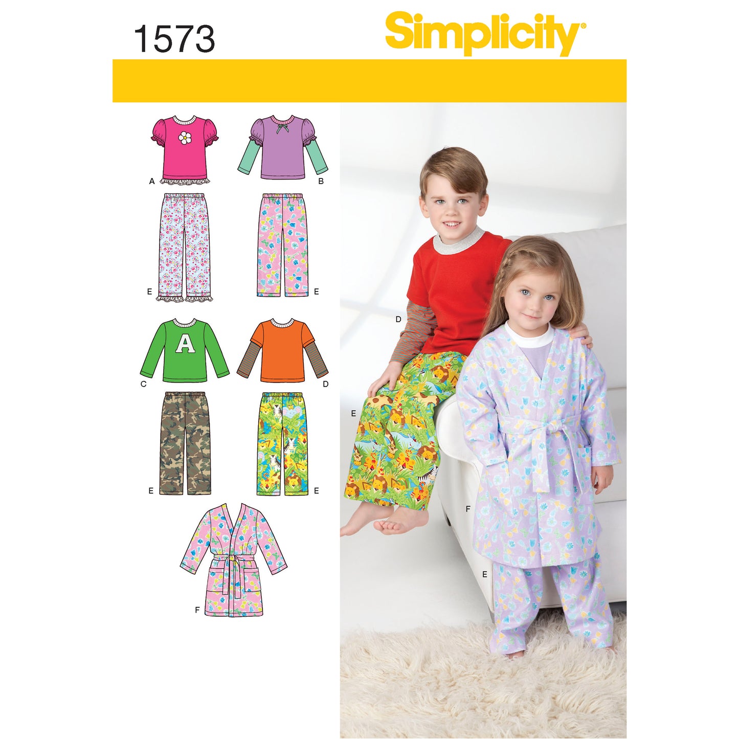 Symønster Simplicity 1573 - Topp Bukse - Baby - Hatt | Bilde 5