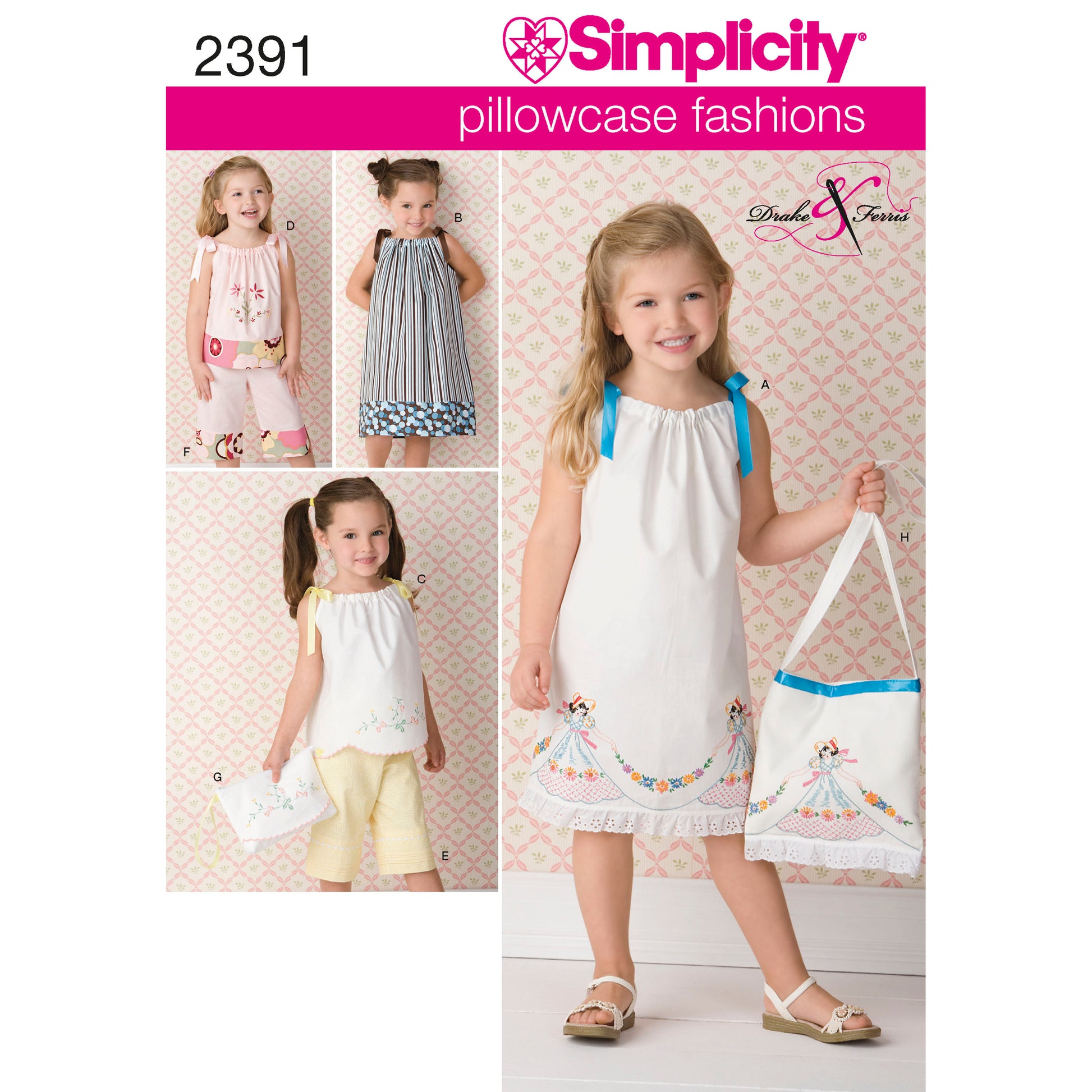 Symønster Simplicity 2391 - Kjole Topp Bukse Vintage - Dame - Pute | Bilde 6
