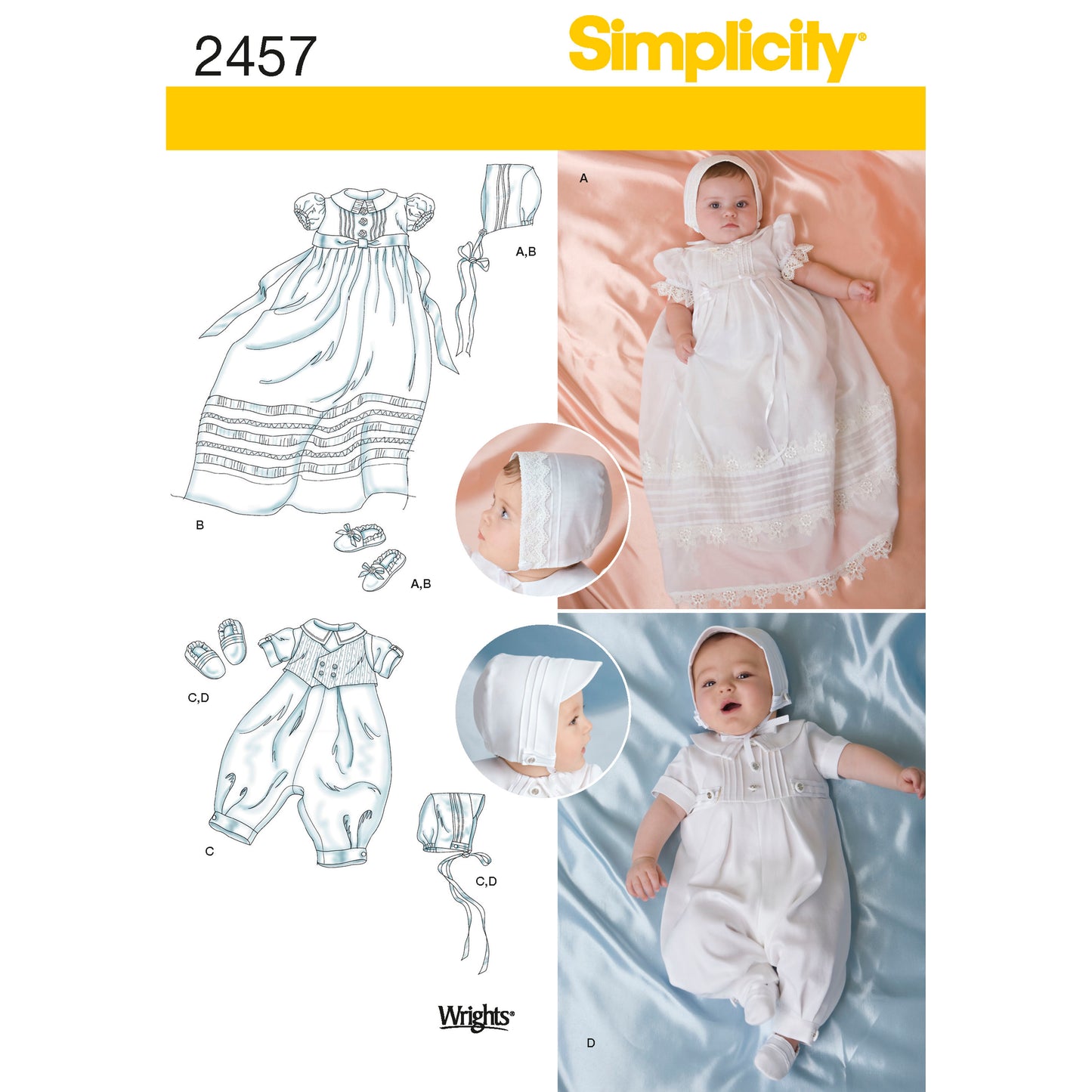 Symønster Simplicity 2457 - Baby | Bilde 8