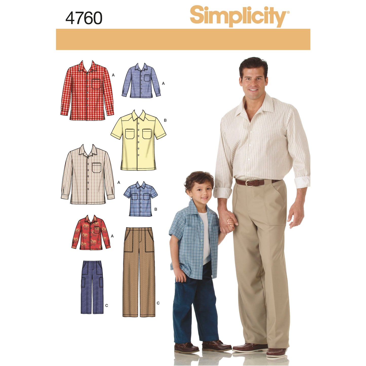 Symønster Simplicity 4760 - Bukse Skjorte - Gutt | Bilde 5