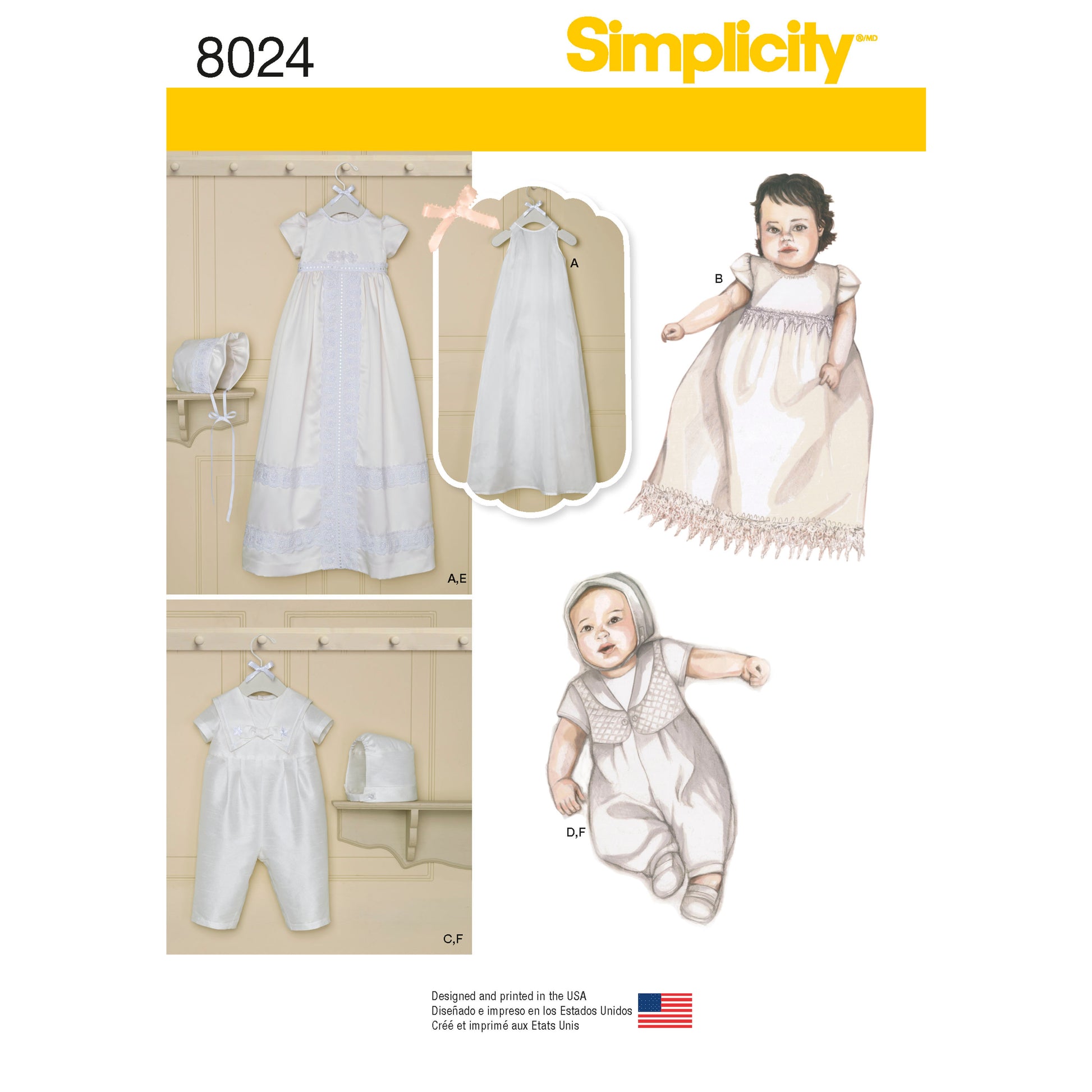 Symønster Simplicity 8024 - Baby | Bilde 11