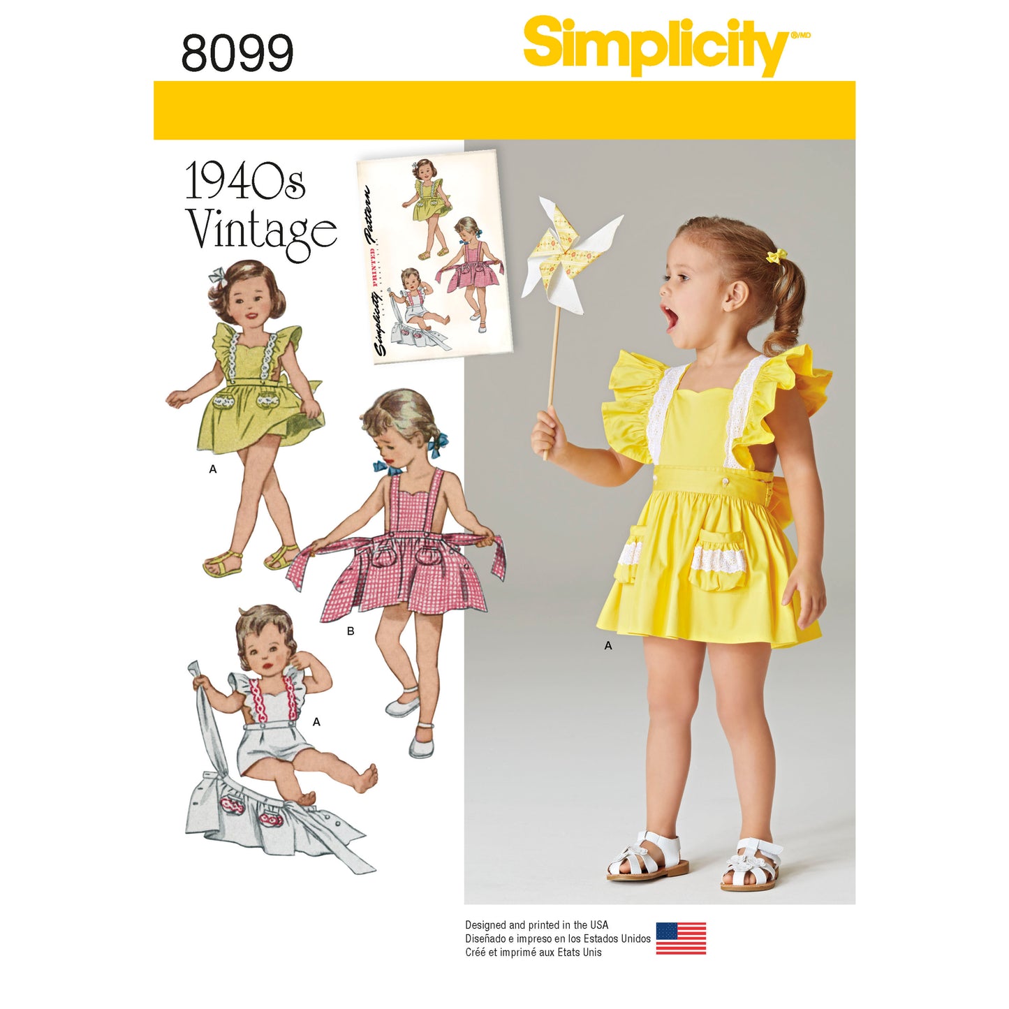 Symønster Simplicity 8099 - Skjørt Vintage - Baby | Bilde 7