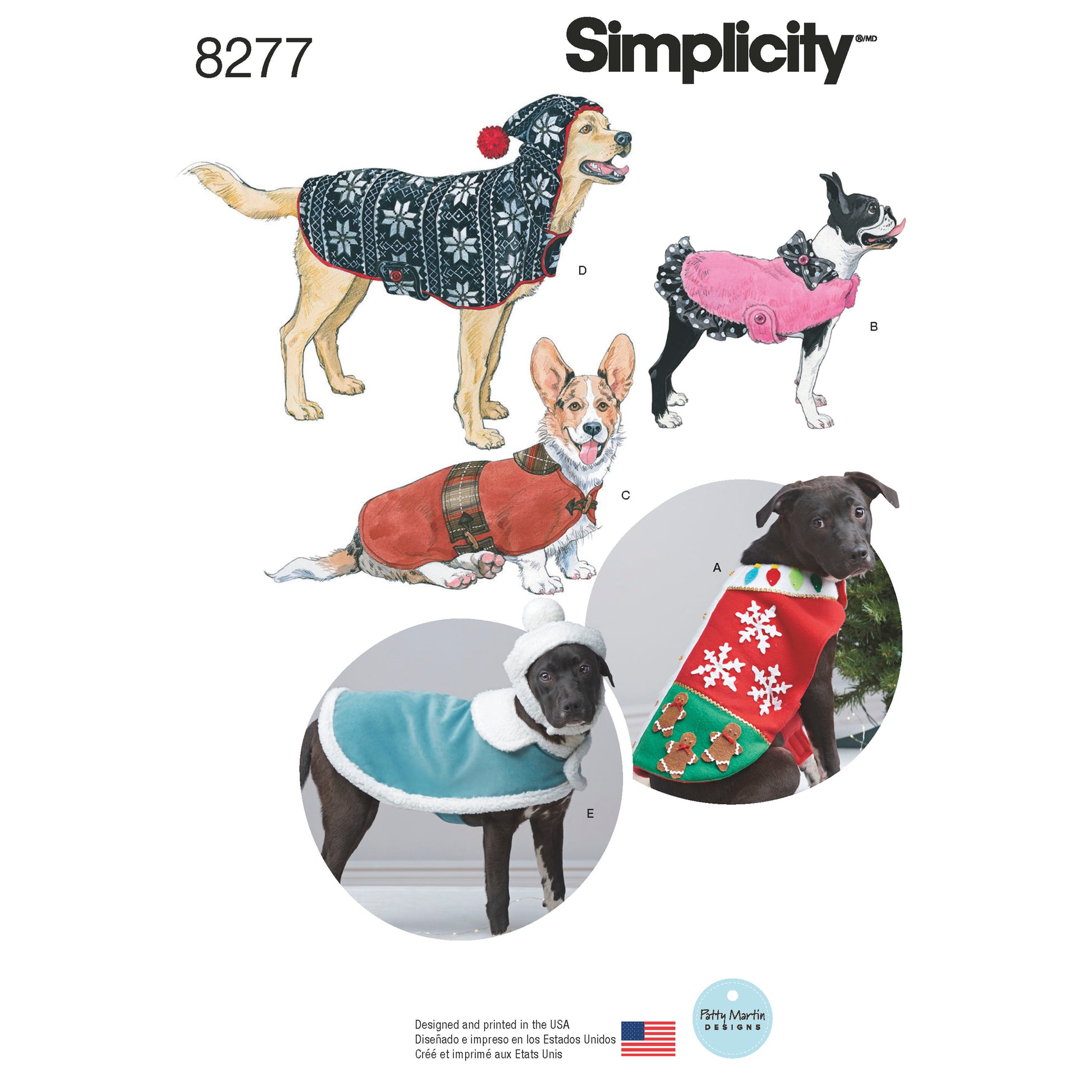 Symønster Simplicity 8277 - Frakk Genser - Hatt Hund | Bilde 6