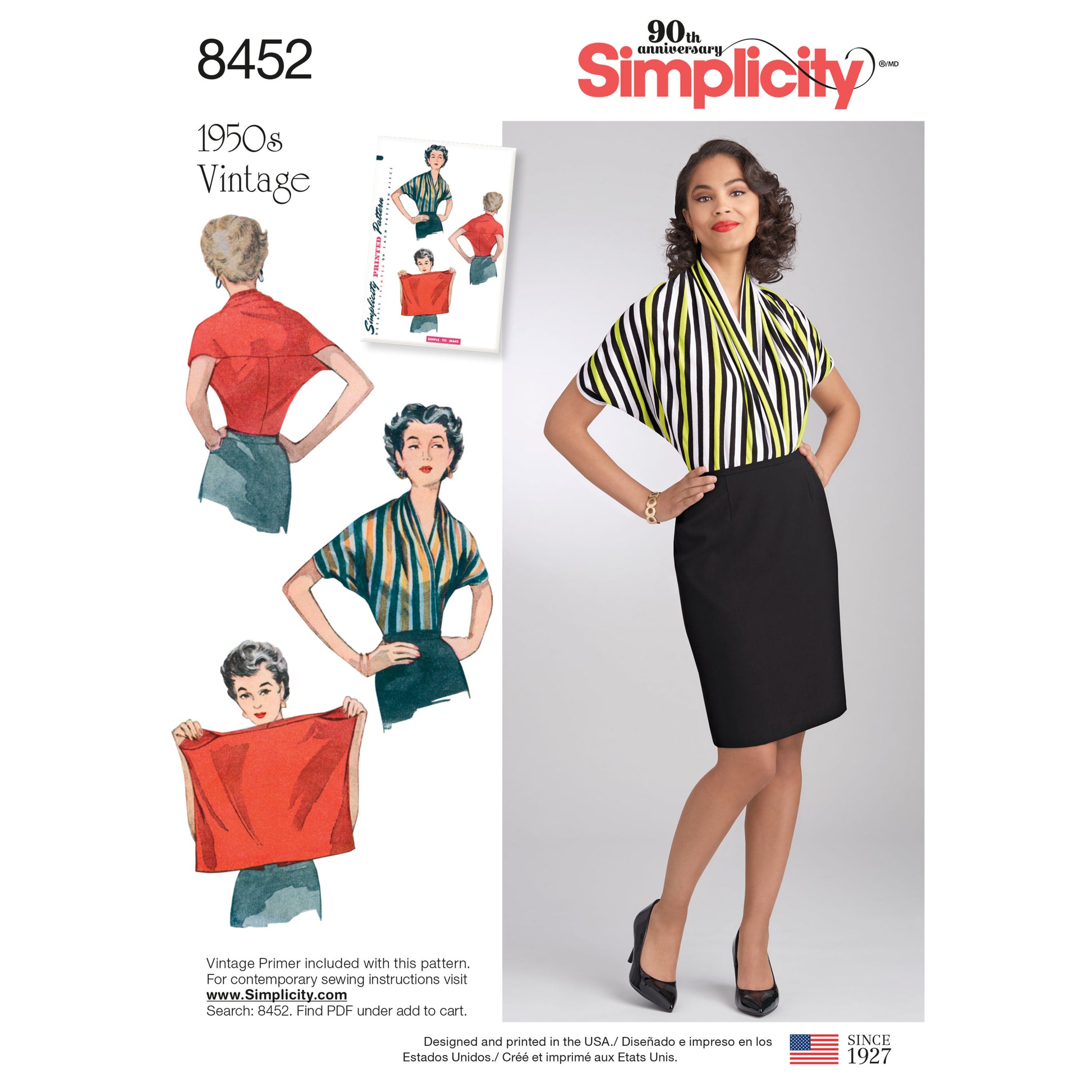 Symønster Simplicity 8452 - Bluse Vintage - Dame | Bilde 6