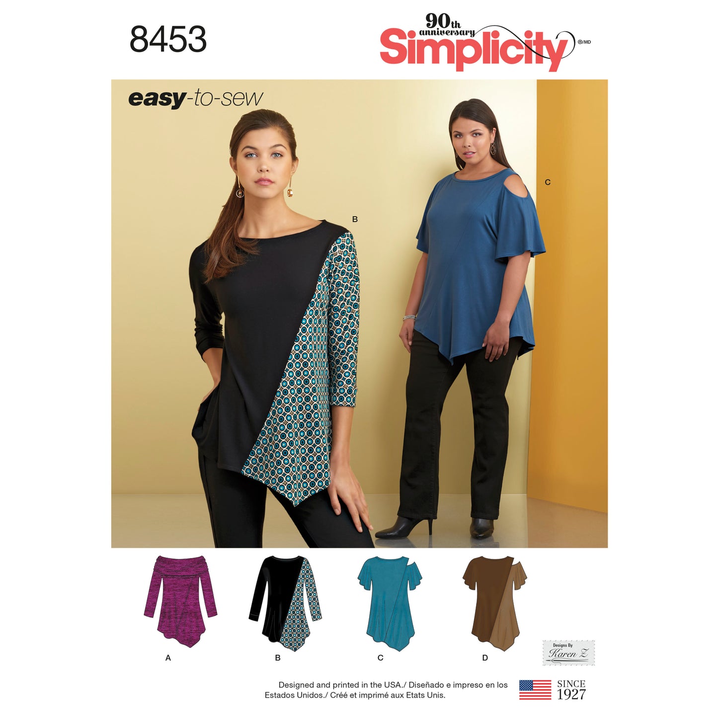 Symønster Simplicity 8453 - Topp - Dame | Bilde 5