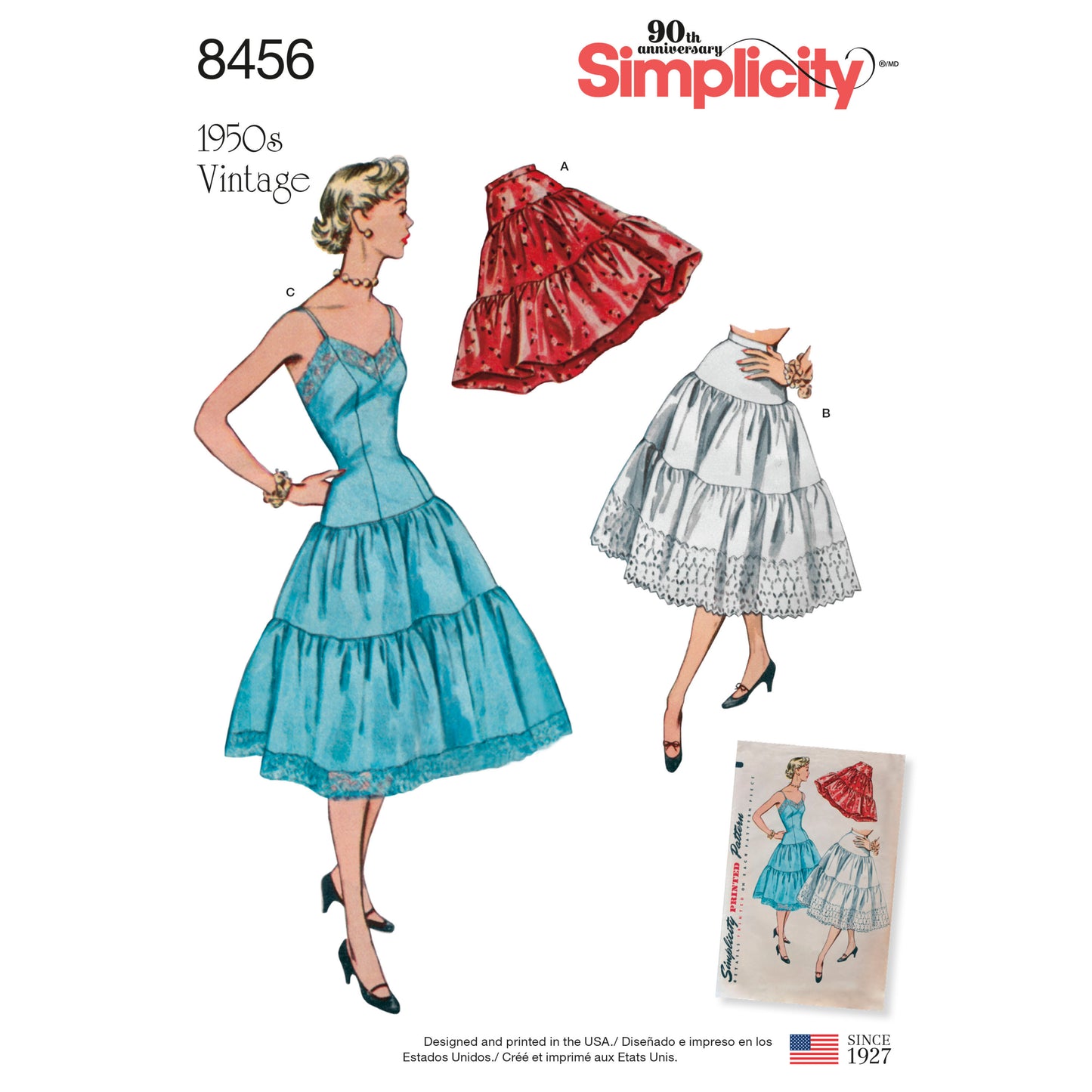Symønster Simplicity 8456 - Frakk Skjørt Vintage - Dame | Bilde 6