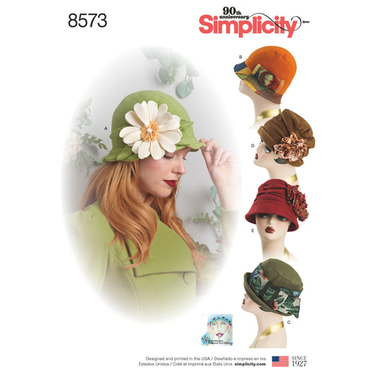 Symønster Simplicity 8573 - Dame - Hatt | Bilde 1