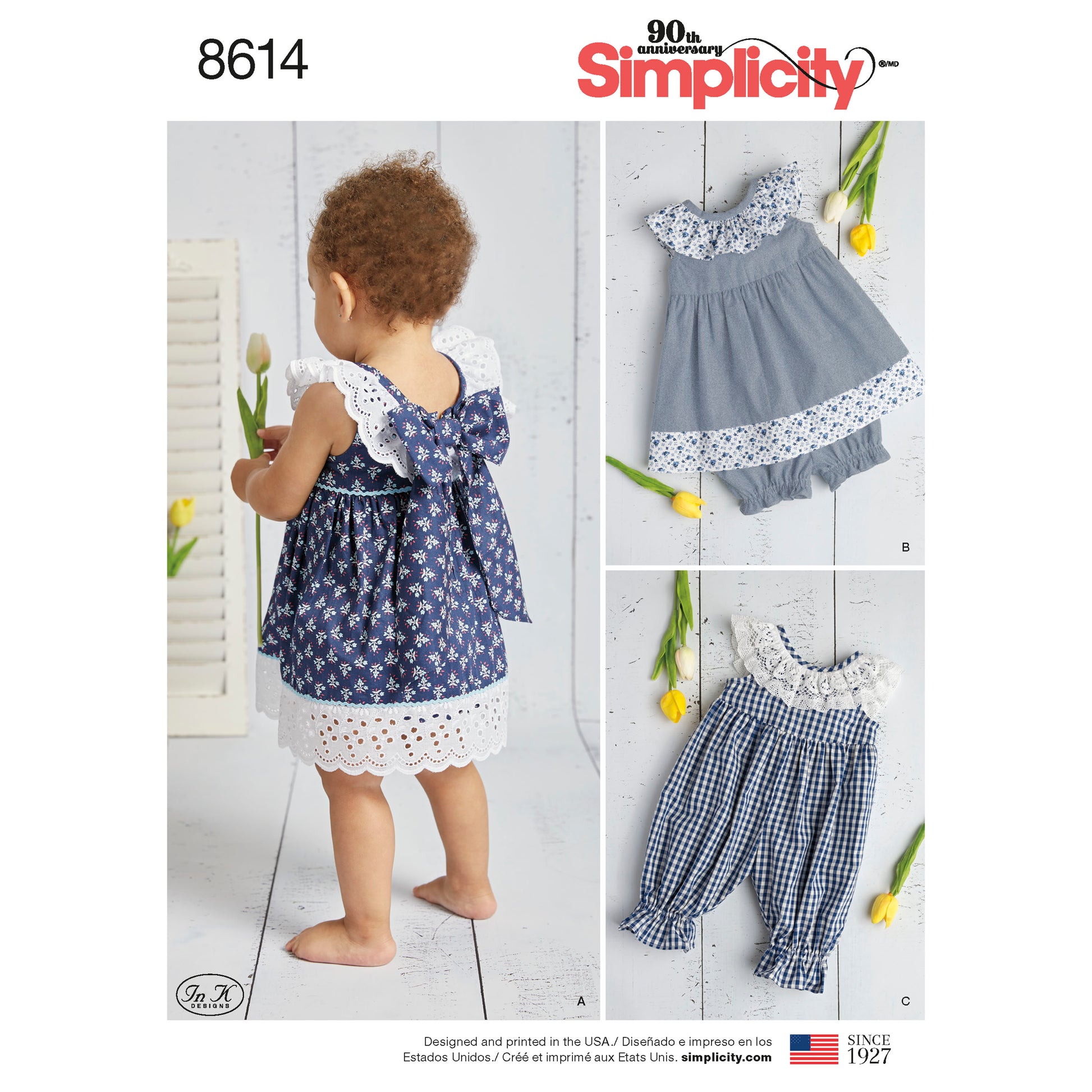 Symønster Simplicity 8614 - Kjole - Baby | Bilde 8
