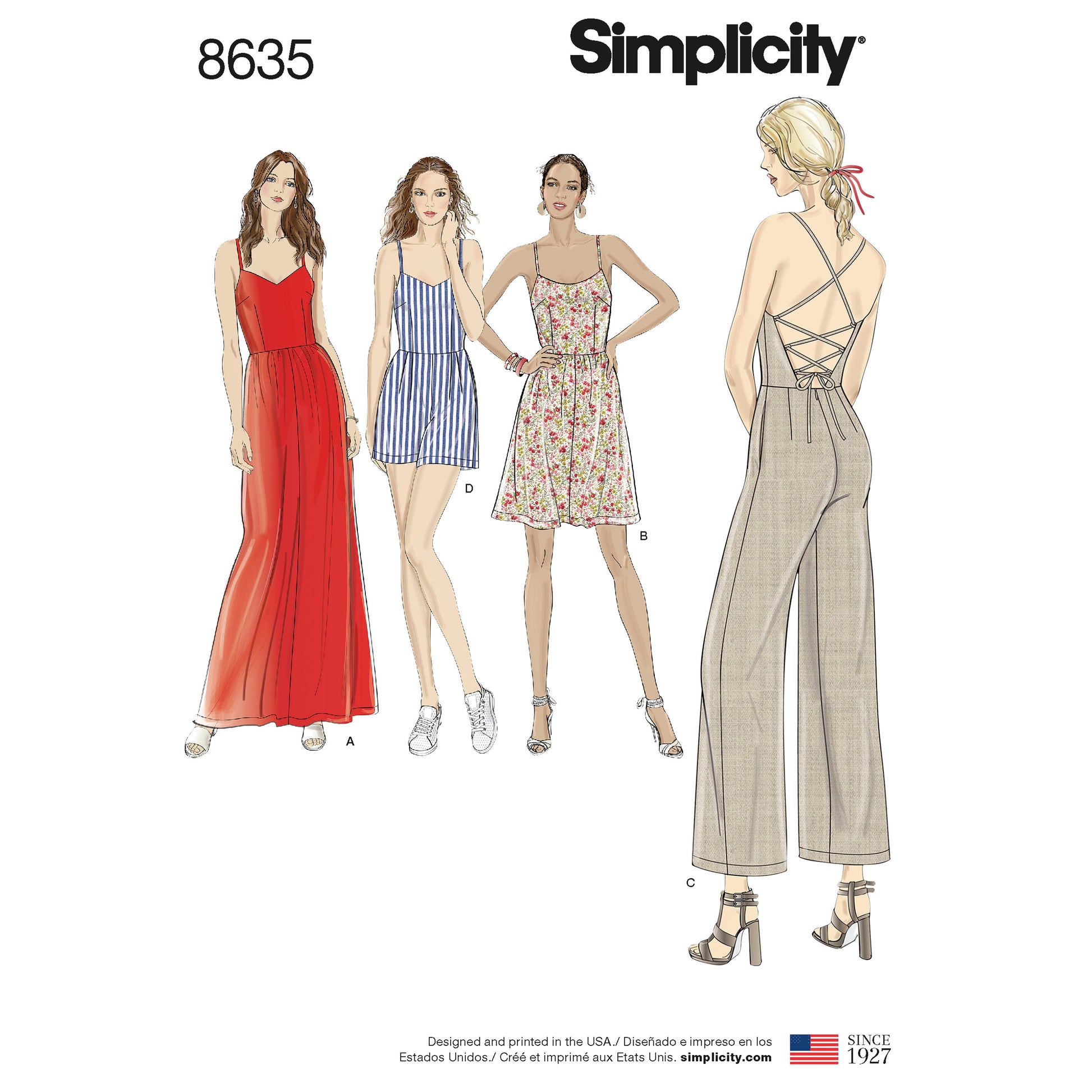 Symønster Simplicity 8635 - Kjole Buksedrakter - Dame | Bilde 4