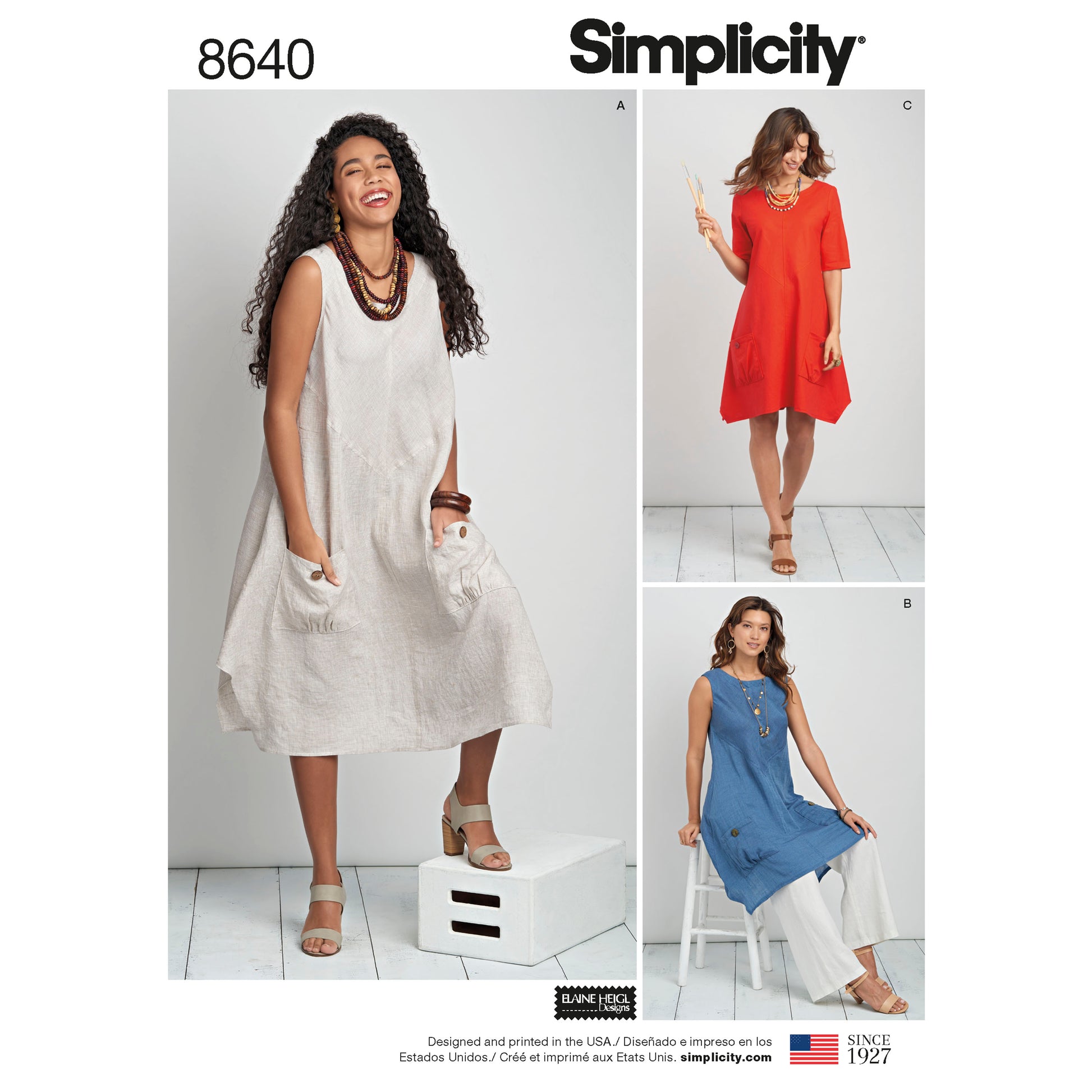 Symønster Simplicity 8640 - Kjole Tunika - Dame | Bilde 8