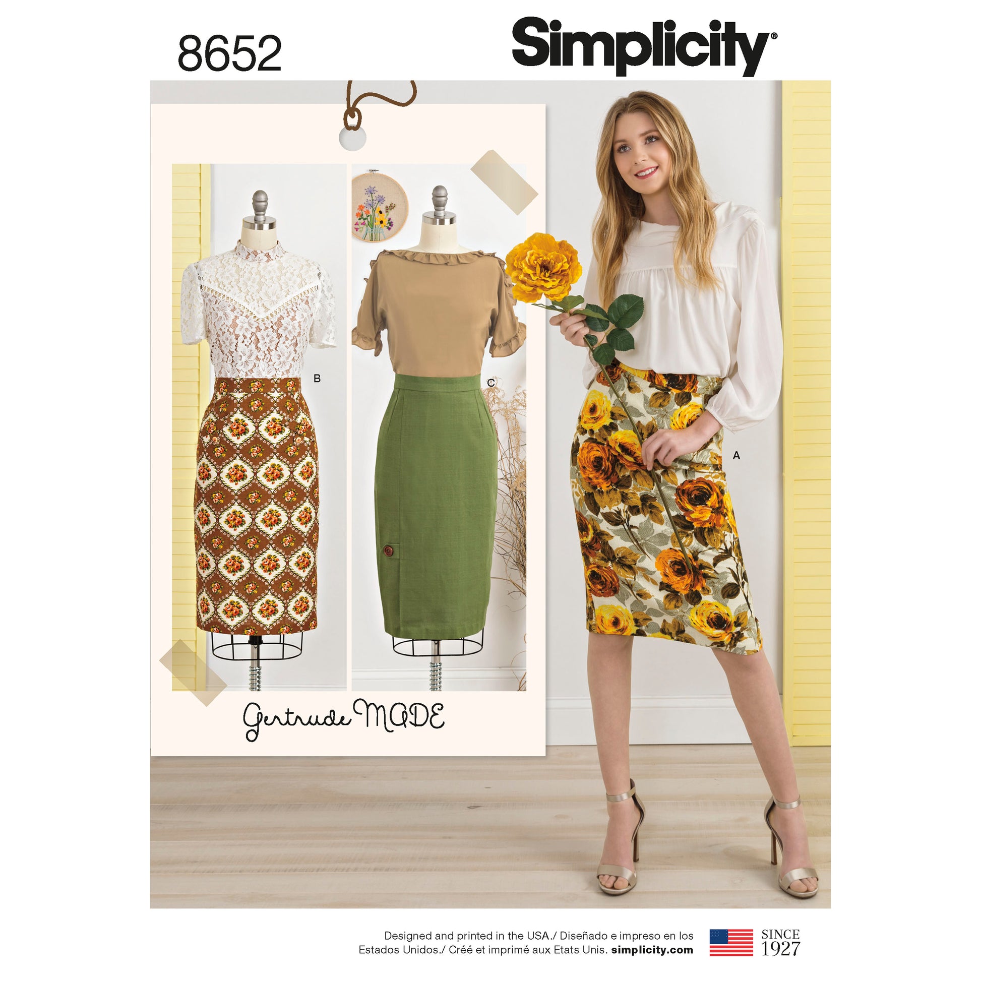 Symønster Simplicity 8652 - Skjørt Vintage - Dame | Bilde 6